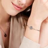 Stainless steel armband met letter - K