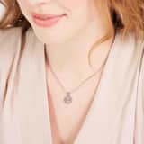 LivLiv stainless steel ketting met hanger open infinity voor dames