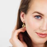 Stainless steel goldplated oorringen sterrenbeeld Schorpioen voor dames