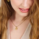 Vergoldete Edelstahlhalskette mit Buchstabe - Z