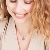 Stainless steel ketting met letter - R
