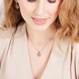 Stainless steel ketting met letter - L