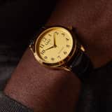 Q&Q herenhorloge met leren band