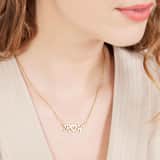 Zilveren goldplated naamketting voor dames