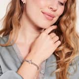 Armband aus recyceltem Silber mit Gourmetgliedern