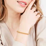 Zilveren goldplated schakelarmband voor dames