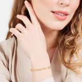 Goldplattiertes Armband aus recyceltem Silber closed forever
