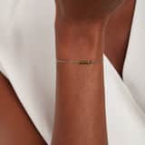 Gerecycleerd stainless steel armband met kralen