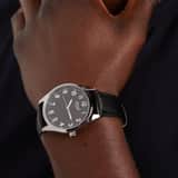 Regal Heren Horloge Zwart PU leer