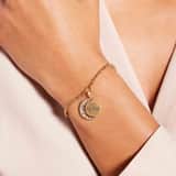 Guess vergoldetes Edelstahlarmband MOON PHASES
