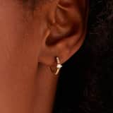 9 karaat oorringen met zirkonia 10mm voor dames