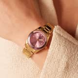 Regal dames horloge met stainless steel band