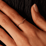 Zilveren goldplated ring met zirkonia voor dames