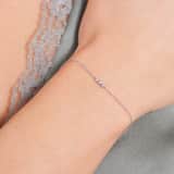 Armband aus 925er Silber mit drei Zirkoniasteinen