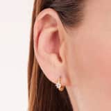 Zilveren goldplated oorringen met zirkonia voor dames