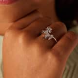 Zilveren ring paard zirkonia