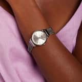 Donna Mae Armbanduhr mit Armband aus Edelstahl