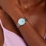 Donna Mae horloge met stalen band