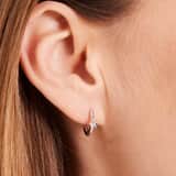 Ohrringe aus 925er Silber Blume mit Zirkoniabesatz