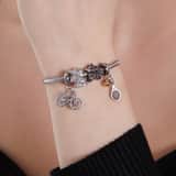 Charm aus Edelstahl Fahrrad mit Zirkoniabesatz