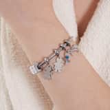 Charm aus Edelstahl Mädchen mit Zirkoniabesatz