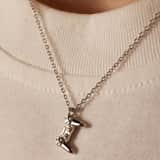 Stainless steel ketting met hanger game controller