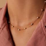 Stainless steel goldplated fantasiearmband met marmer voor dames