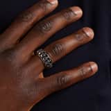 Ring aus Edelstahl mit Totenkopf