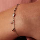 Armband aus Edelstahl mit Mondstein