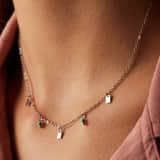 LuLu Jewels stainless steel ketting met turquoise voor dames