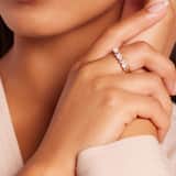 Stainless steel goldplated ring bloem voor dames