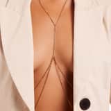 Goldfarbene Bijoux-Bodychain