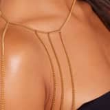 Bodychain aus Edelstahl, vergoldet