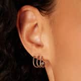 Ohrringe aus Edelstahl, doppelt, Twist