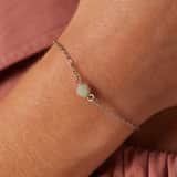 Armband aus Edelstahl mit Amazonit