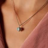 Stainless steel ketting met pompoen voor dames