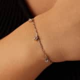 Zilveren armband zirkonia
