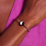 Armband aus Edelstahl, mit Yin- und Yang-Symbol