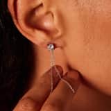 Ohrstecker, 925 Silber, rund, Zirkonia
