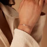 Stainless steel armband met parels