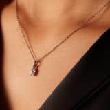 Myla stainless steel ketting met zirkonia voor dames
