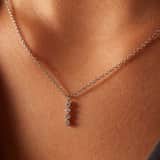 Myla stainless steel ketting met zirkonia voor dames