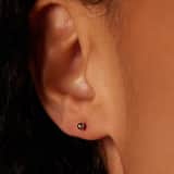 Edelstahlohrringe, Kugel, 2,5 mm