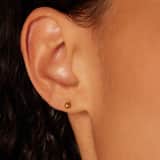 Stainless steel goldplated oorknoppen 3mm