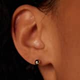 Stainless steel oorknoppen 5mm