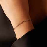 Armband mit Closed-Glied aus Edelstahl, 2 mm