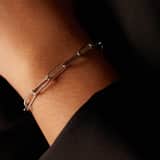 Stainless steel armband closed forever 4mm