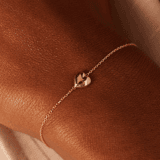 14 karaat geelgouden armband hart
