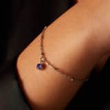 Armband aus Edelstahl, mit Geburtsstein, Juni