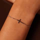 Zilveren armband kruis